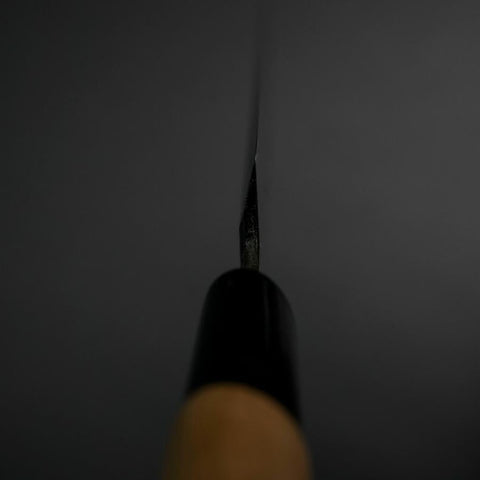 Yanagiba Blue Steel #2 Kurouchi Tsuchime Cherry Handle 200mm-[Musashi]-[Japanese-Kitchen-Knives]
