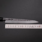 Yanagiba Blue Steel #2 Kurouchi Tsuchime Cherry Handle 200mm-[Musashi]-[Japanese-Kitchen-Knives]