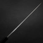 Yanagiba Blue Steel #2 Suminagashi Buffalo Ebony Handle 270mm (10.6”)-[Musashi]-[Japanese-Kitchen-Knives]