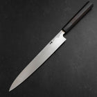 Yanagiba Blue Steel #2 Damascus Buffalo Ebony Handle 210mm-[Musashi]-[Japanese-Kitchen-Knives]