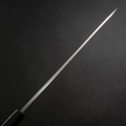 Yanagiba Blue Steel #2 Damascus Buffalo Ebony Handle 210mm-[Musashi]-[Japanese-Kitchen-Knives]