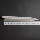 Yanagiba Blue Steel #2 Damascus Buffalo Ebony Handle 210mm-[Musashi]-[Japanese-Kitchen-Knives]