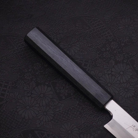 Yanagiba Blue Steel #2 Kasumi Dark-Blue Urushi Handle 180mm-[Musashi]-[Japanese-Kitchen-Knives]