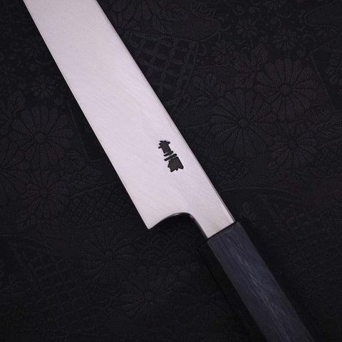 Yanagiba Blue Steel #2 Kasumi Dark-Blue Urushi Handle 210mm-[Musashi]-[Japanese-Kitchen-Knives]