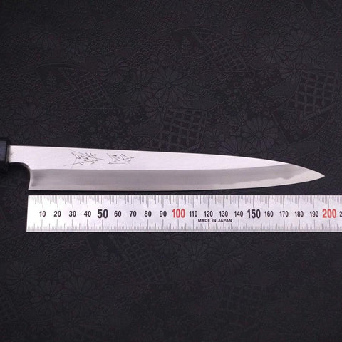 Yanagiba Blue Steel #2 Kasumi Dark-Blue Urushi Handle 210mm-[Musashi]-[Japanese-Kitchen-Knives]