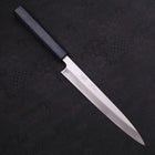 Yanagiba Blue Steel #2 Kasumi Dark-Blue Urushi Handle 210mm-[Musashi]-[Japanese-Kitchen-Knives]