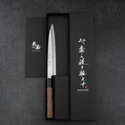 Yanagiba Blue Steel #2 Kasumi Walnut Handle 165mm-[Musashi]-[Japanese-Kitchen-Knives]