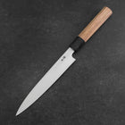 Yanagiba Blue Steel #2 Kasumi Walnut Handle 180mm-[Musashi]-[Japanese-Kitchen-Knives]