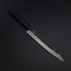 Yanagiba Blue Steel #2 Kurouchi Buffalo Ebony Handle 200mm-[Musashi]-[Japanese-Kitchen-Knives]
