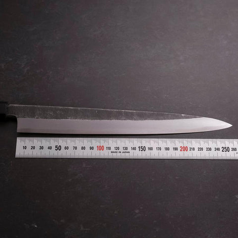 Yanagiba Blue Steel #2 Kurouchi Buffalo Wenge Handle 270mm-[Musashi]-[Japanese-Kitchen-Knives]