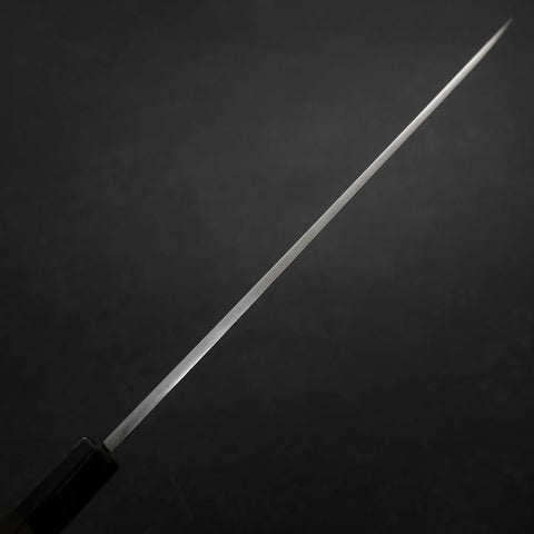 Yanagiba Blue Steel #2 Suminagashi Buffalo Ebony Handle 240mm-[Musashi]-[Japanese-Kitchen-Knives]