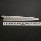 Yanagiba Blue Steel #2 Suminagashi Buffalo Ebony Handle 240mm-[Musashi]-[Japanese-Kitchen-Knives]