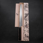 Yanagiba Blue Steel #2 Suminagashi Buffalo Ebony Handle 300mm-[Musashi]-[Japanese-Kitchen-Knives]