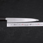 Yanagiba Left Hand AUS-10 Polished Ebony Handle 210mm (8.3”)-[Musashi]-[Japanese-Kitchen-Knives]