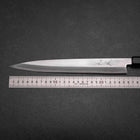 Yanagiba Left-Hand Silver Steel #3 Kasumi Buffalo Magnolia Handle 260mm-[Musashi]-[Japanese-Kitchen-Knives]