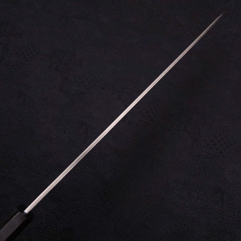 Yanagiba Left -Hand Silver Steel #3 Kasumi Buffalo Ebony Handle 300mm-[Musashi]-[Japanese-Kitchen-Knives]