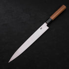 Yanagiba Silver Steel #3 Hon-Kasumi Buffalo Teak Handle 270mm-[Musashi]-[Japanese-Kitchen-Knives]