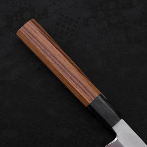 Yanagiba Silver Steel #3 Hon-Kasumi Buffalo Teak Handle 270mm-[Musashi]-[Japanese-Kitchen-Knives]