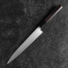 Yanagiba Silver Steel #3 Kasumi Buffalo Ebony Handle 200mm-[Musashi]-[Japanese-Kitchen-Knives]