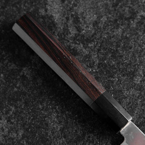 Yanagiba Silver Steel #3 Kasumi Buffalo Ebony Handle 200mm-[Musashi]-[Japanese-Kitchen-Knives]