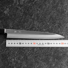 Yanagiba Silver Steel #3 Kasumi Buffalo Ebony Handle 200mm-[Musashi]-[Japanese-Kitchen-Knives]