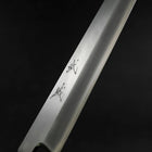Yanagiba Silver Steel #3 Kasumi Buffalo Ebony Handle 300mm (11.8”)-[Musashi]-[Japanese-Kitchen-Knives]