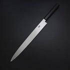 Yanagiba Silver Steel #3 Kasumi Buffalo Ebony Handle 300mm-[Musashi]-[Japanese-Kitchen-Knives]
