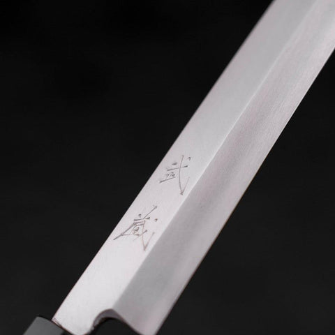 Yanagiba Silver Steel #3 Kasumi Buffalo Teak Handle 270mm-[Musashi]-[Japanese-Kitchen-Knives]