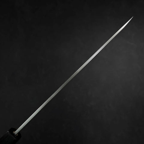 Yanagiba Silver Steel #3 Kasumi Dark Blue Urushi Handle 200mm-[Musashi]-[Japanese-Kitchen-Knives]