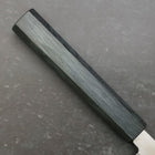 Yanagiba Silver Steel #3 Kasumi Dark Blue Urushi Handle 240mm-[Musashi]-[Japanese-Kitchen-Knives]
