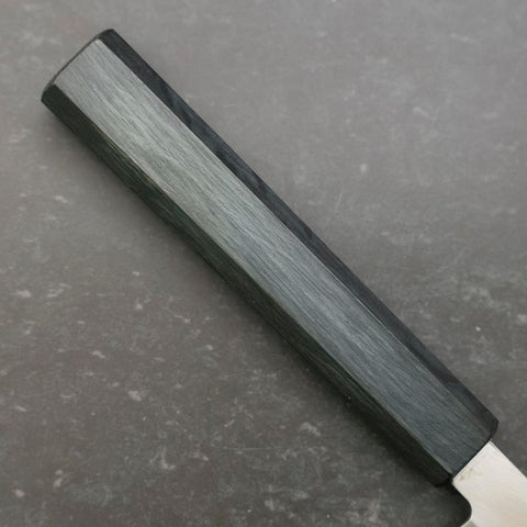 Yanagiba Silver Steel #3 Kasumi Dark Blue Urushi Handle 240mm-[Musashi]-[Japanese-Kitchen-Knives]