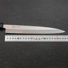 Yanagiba Silver Steel #3 Kasumi Dark Blue Urushi Handle 240mm-[Musashi]-[Japanese-Kitchen-Knives]