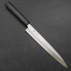 Yanagiba Silver Steel #3 Kasumi Dark Blue Urushi Handle 240mm-[Musashi]-[Japanese-Kitchen-Knives]