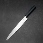 Yanagiba Silver Steel #3 Kasumi Dark Blue Urushi Handle 260mm-[Musashi]-[Japanese-Kitchen-Knives]