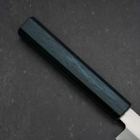 Yanagiba Silver Steel #3 Kasumi Dark Blue Urushi Handle 260mm-[Musashi]-[Japanese-Kitchen-Knives]