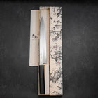 Yanagiba Silver Steel #3 Kasumi Dark Blue Urushi Handle 260mm-[Musashi]-[Japanese-Kitchen-Knives]