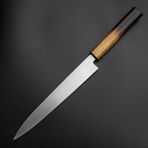 Yanagiba Silver Steel #3 Kasumi Yaki Urushi Handle 205mm-[Musashi]-[Japanese-Kitchen-Knives]