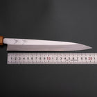 Yanagiba Silver Steel #3 Kasumi Yaki Urushi Handle 205mm-[Musashi]-[Japanese-Kitchen-Knives]