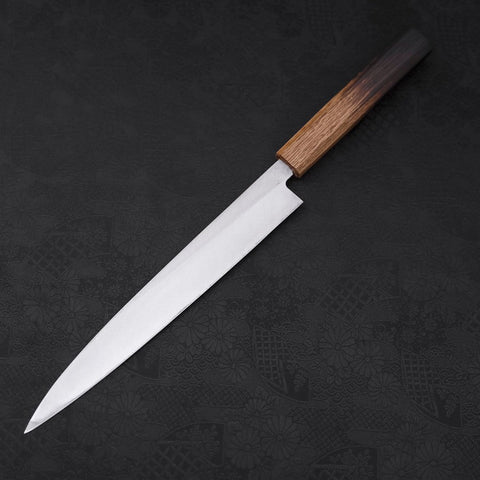 Yanagiba Silver Steel #3 Kasumi Yaki Urushi Handle 240mm-[Musashi]-[Japanese-Kitchen-Knives]