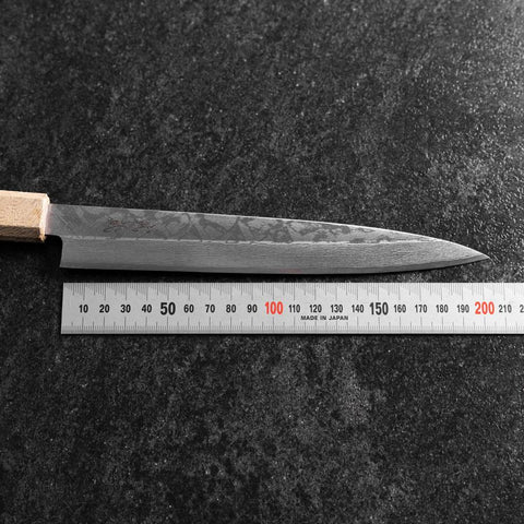 Yanagiba VG-10 Damascus White Urushi Handle 210mm-[Musashi]-[Japanese-Kitchen-Knives]