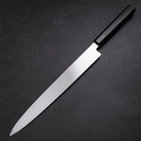 Yanagiba VG-10 Mirror Kasumi Shitan Ebony Handle 300mm-[Musashi]-[Japanese-Kitchen-Knives]