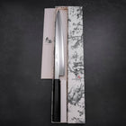 Yanagiba VG-10 Mirror Kasumi Shitan Ebony Handle 300mm-[Musashi]-[Japanese-Kitchen-Knives]