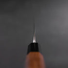 Yanagiba White Steel #2 Hon-Kasumi Buffalo Walnut Handle 270mm (10.6”)-[Musashi]-[Japanese-Kitchen-Knives]