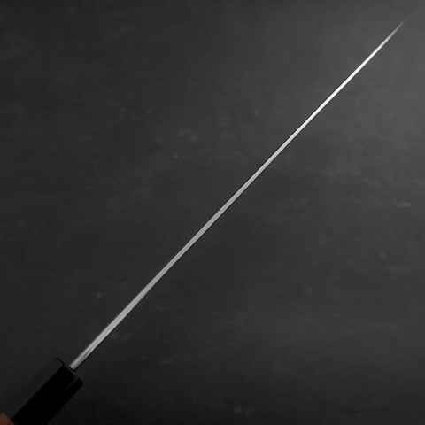 Yanagiba White Steel #2 Hon-Kasumi Buffalo Walnut Handle 270mm (10.6”)-[Musashi]-[Japanese-Kitchen-Knives]