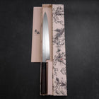 Yanagiba White Steel #2 Honyaki Buffalo Ebony Handle 270mm-[Musashi]-[Japanese-Kitchen-Knives]