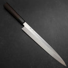 Yanagiba White Steel #2 Honyaki Buffalo Ebony Handle 270mm-[Musashi]-[Japanese-Kitchen-Knives]