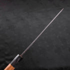 Yanagiba White Steel #2 Kurouchi Buffalo Teak Handle 225mm-[Musashi]-[Japanese-Kitchen-Knives]