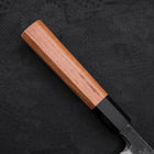 Yanagiba White Steel #2 Kurouchi Buffalo Teak Handle 225mm-[Musashi]-[Japanese-Kitchen-Knives]